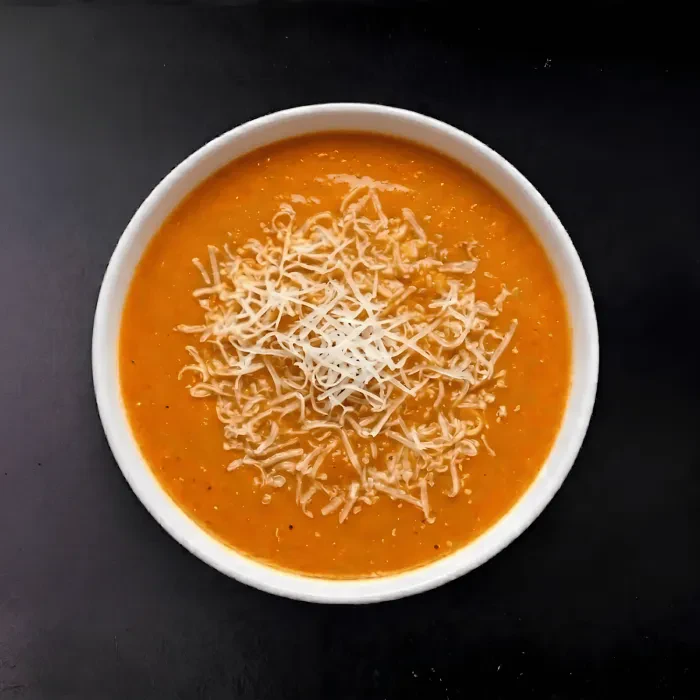 Pumpkin Cream Soup with Shrimps